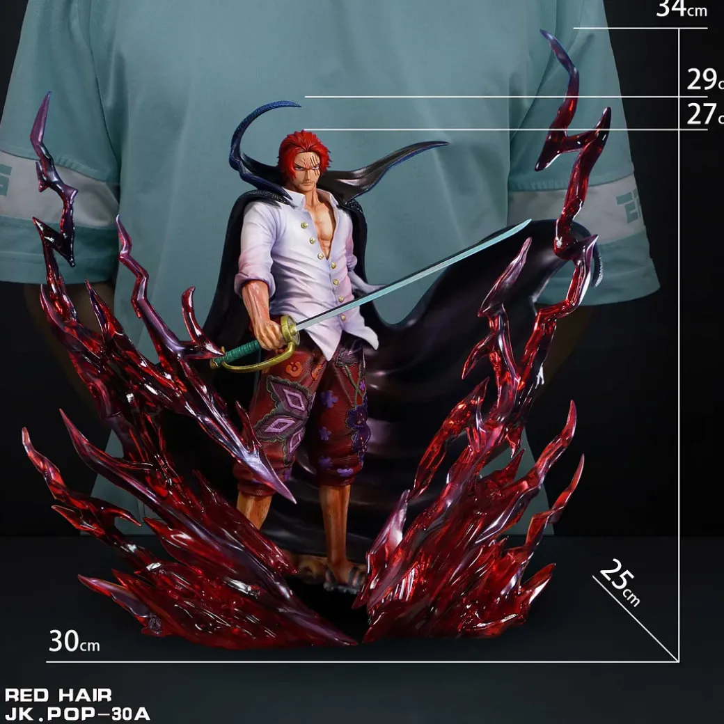 POP Scale Standing Red Haired Shanks - ONE PIECE Resin Statue - JacksDo Studios