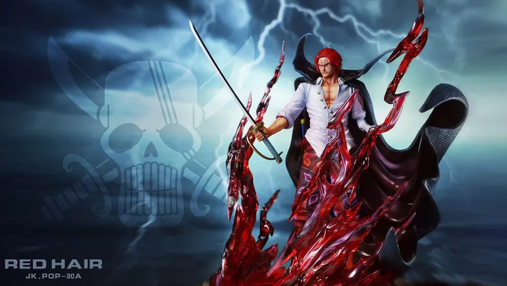 POP Scale Standing Red Haired Shanks - ONE PIECE Resin Statue - JacksDo Studios