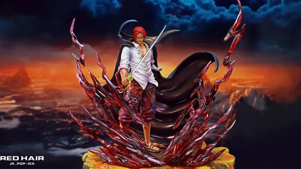 POP Scale Standing Red Haired Shanks - ONE PIECE Resin Statue - JacksDo Studios