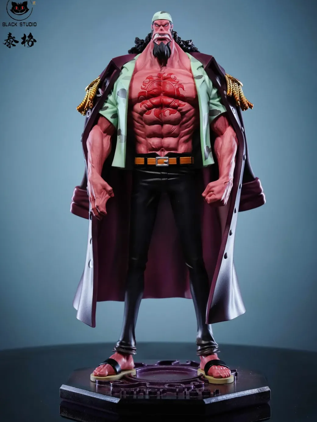 POP Scale Sun Pirates 001 Fisher Tiger - ONE PIECE Resin Statue - Black Studios