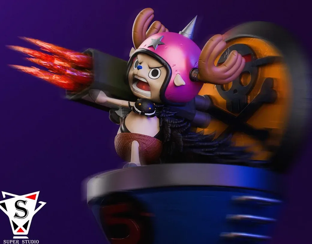 POP Scale Tony Tony Chopper with Rocket Launcher - ONE PIECE Resin Statue - Super Studios