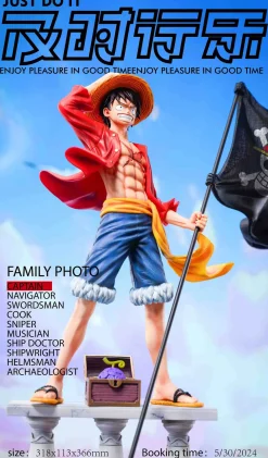 POP Scale Two Years Later Straw Hat Crew Family Portrait Monkey D. Luffy - ONE PIECE Resin Statue - Just Do It Studio
