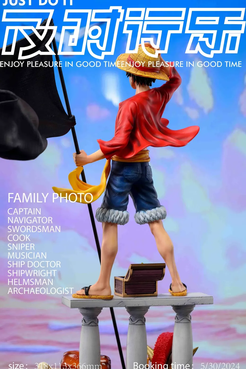 POP Scale Two Years Later Straw Hat Crew Family Portrait Monkey D. Luffy - ONE PIECE Resin Statue - Just Do It Studio
