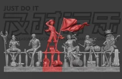 POP Scale Two Years Later Straw Hat Crew Family Portrait Monkey D. Luffy - ONE PIECE Resin Statue - Just Do It Studio