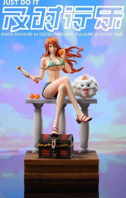 POP Scale Two Years Later Straw Hat Crew Family Portrait Nami - ONE PIECE Resin Statue - Just Do It Studio