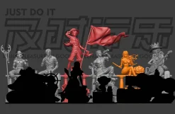 POP Scale Two Years Later Straw Hat Crew Family Portrait Nami - ONE PIECE Resin Statue - Just Do It Studio