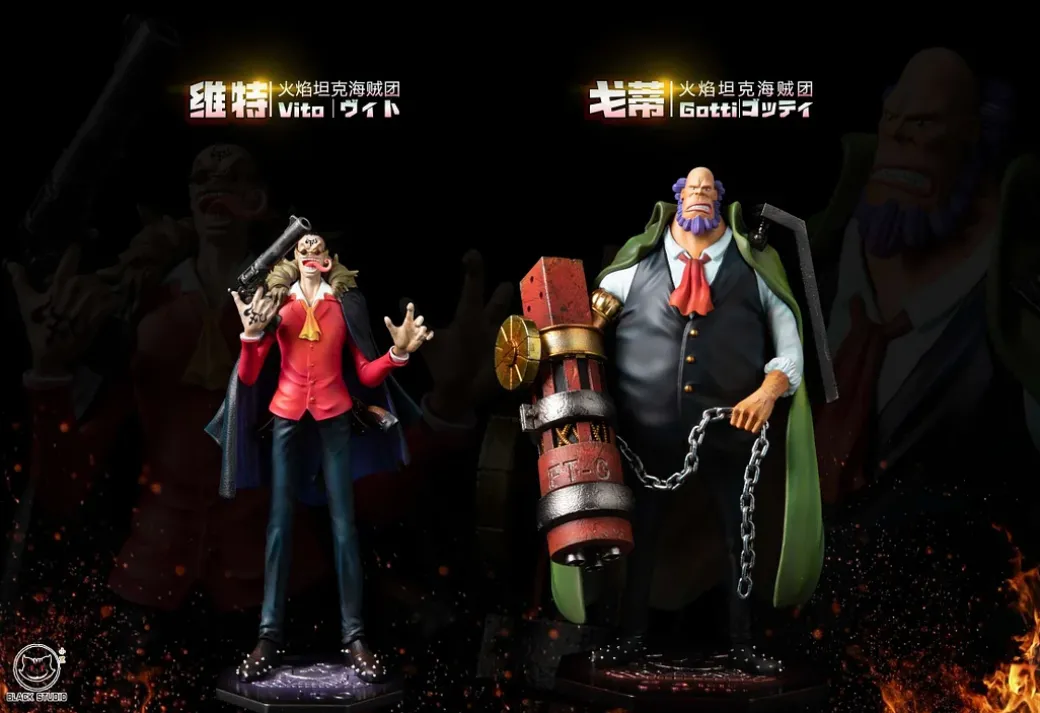 POP Scale Vito & Gotti - ONE PIECE Resin Statue - Black Studio
