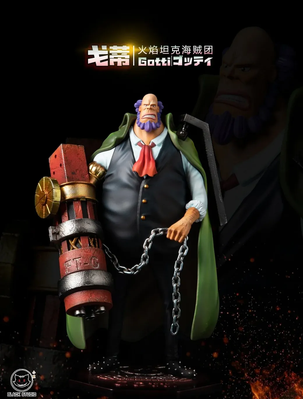 POP Scale Vito & Gotti - ONE PIECE Resin Statue - Black Studio
