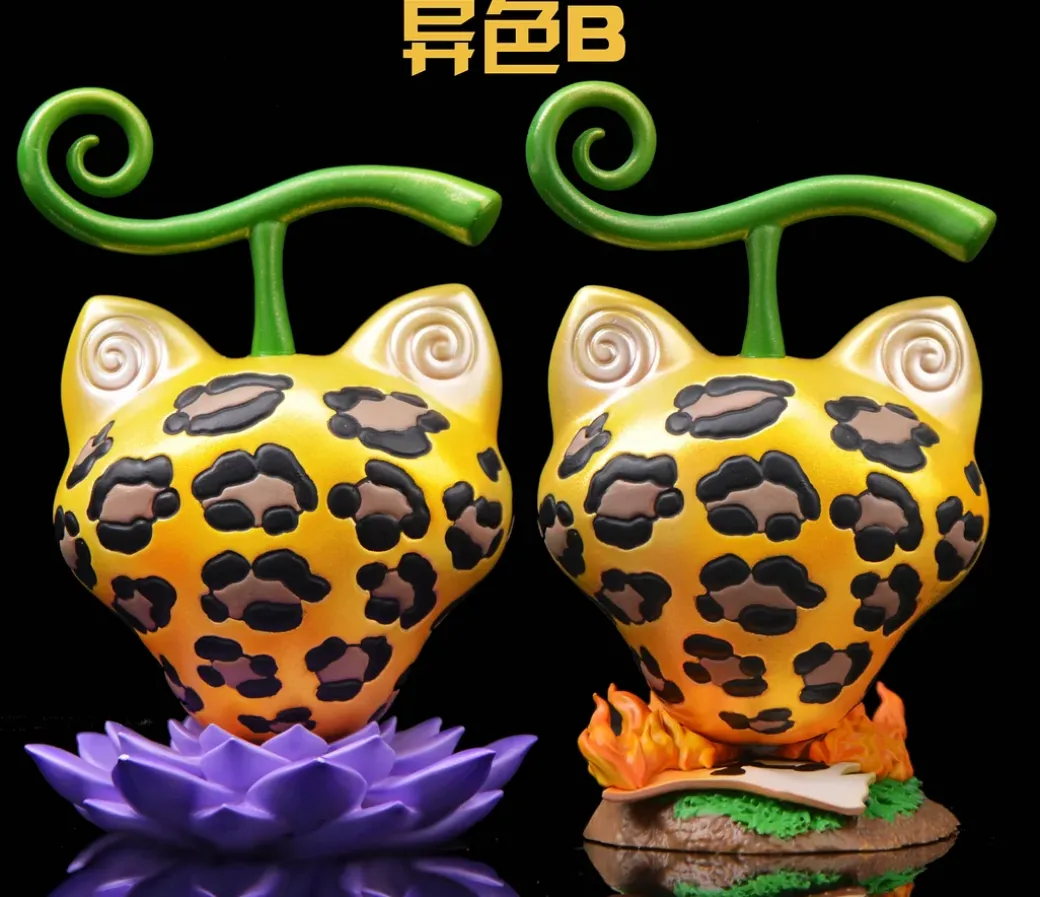 POP WCF Scale Cat-Cat Fruit Leopard Model - ONE PIECE Resin Statue - UNO Studio