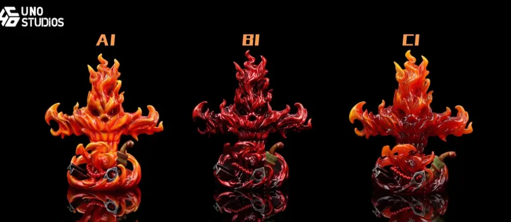 POP WCF Scale Flame-Flame Fruit 2.0 - ONE PIECE Resin Statue - UNO Studio