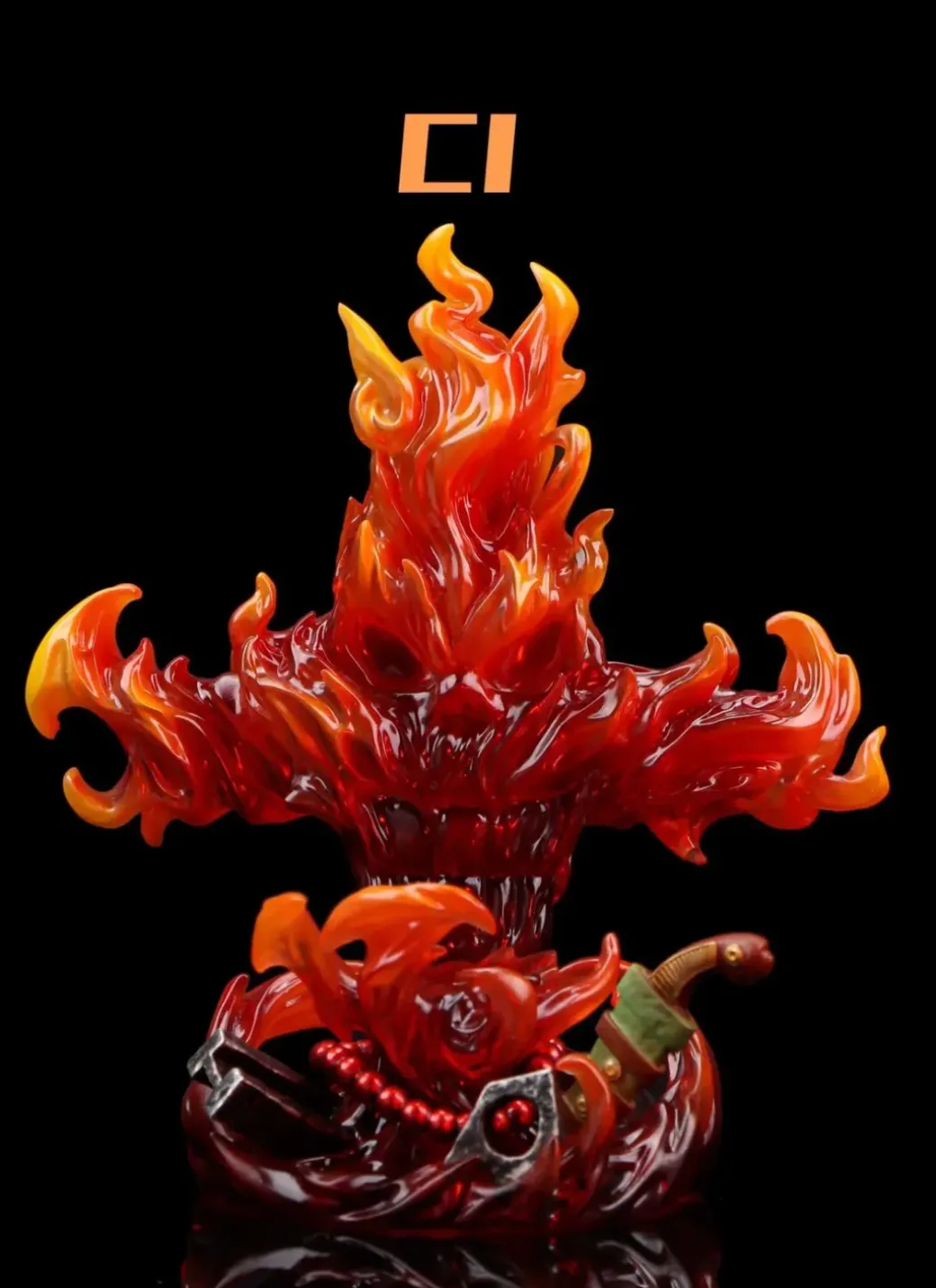 POP WCF Scale Flame-Flame Fruit 2.0 - ONE PIECE Resin Statue - UNO Studio