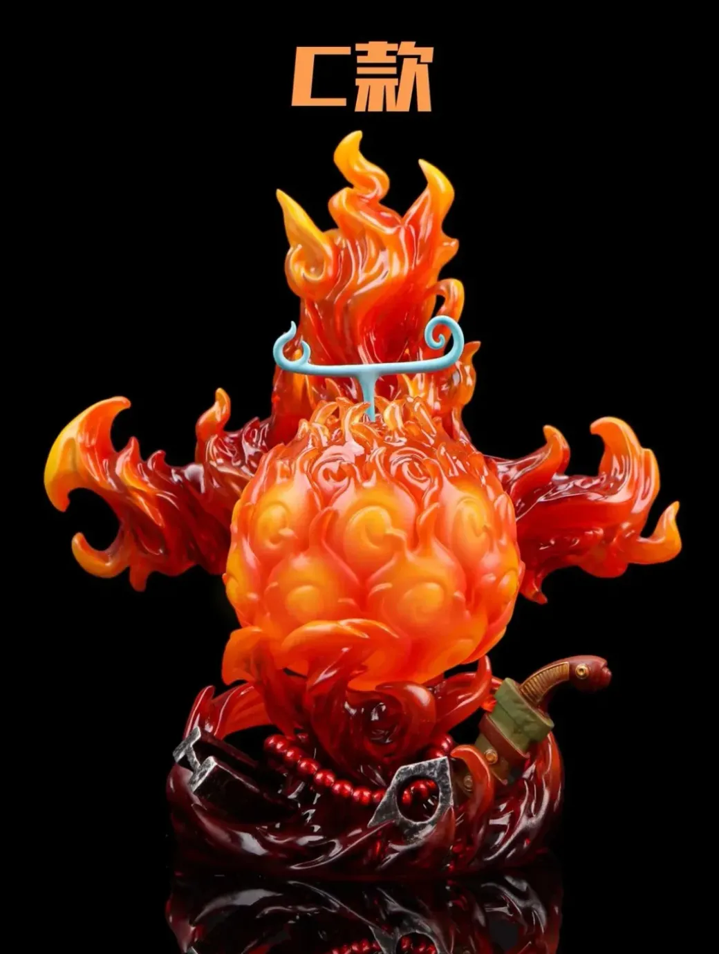 POP WCF Scale Flame-Flame Fruit 2.0 - ONE PIECE Resin Statue - UNO Studio