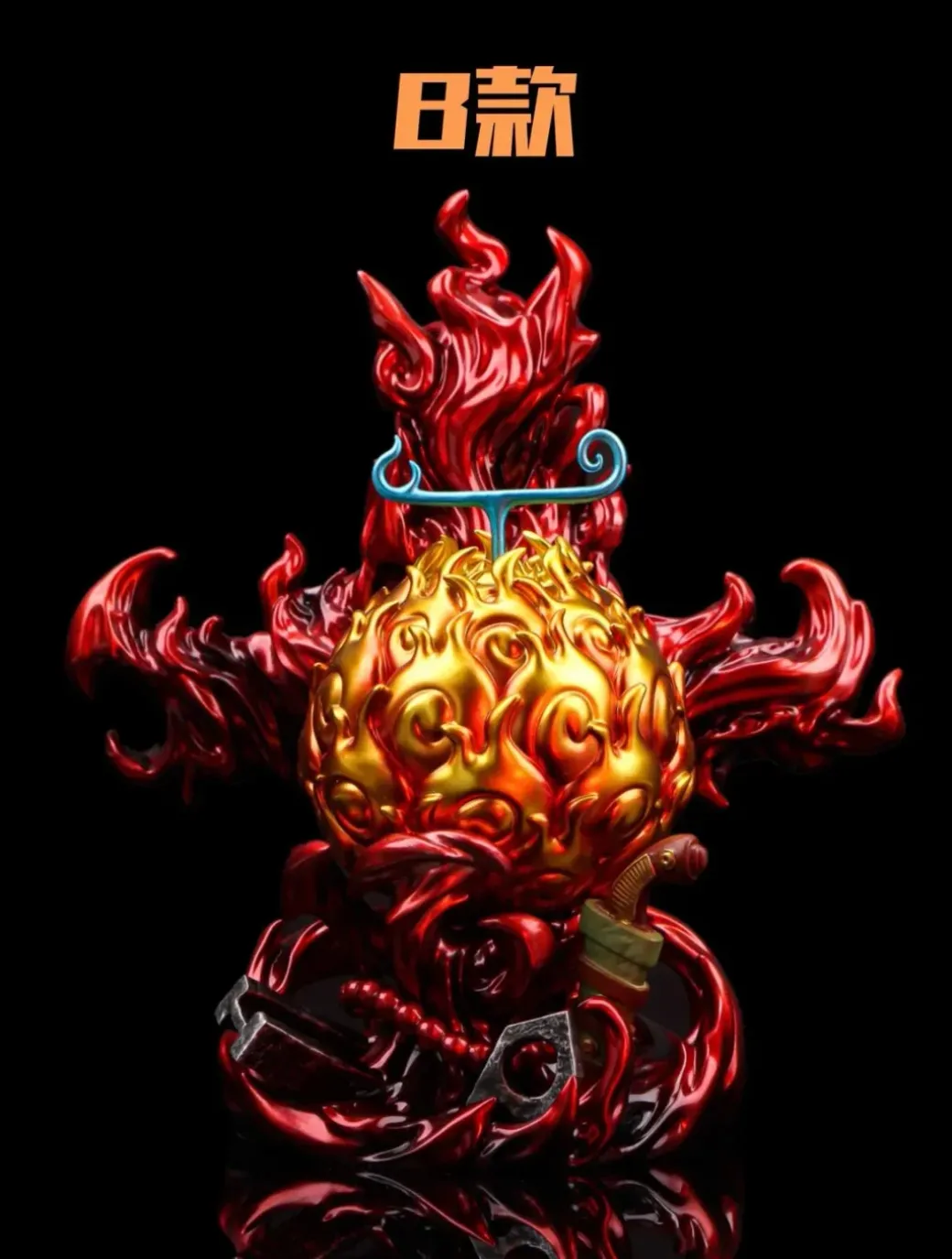 POP WCF Scale Flame-Flame Fruit 2.0 - ONE PIECE Resin Statue - UNO Studio