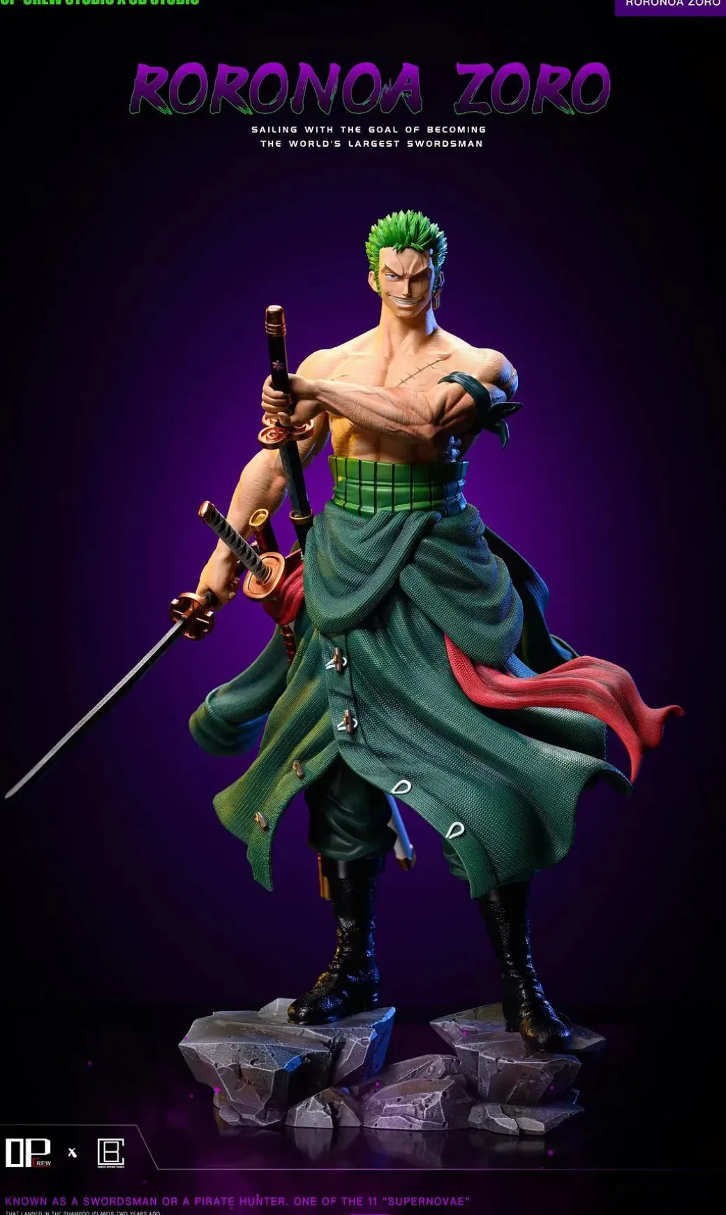 POPMAX Scale Roronoa Zoro - ONE PIECE Resin Statue - OP-Crew Studio