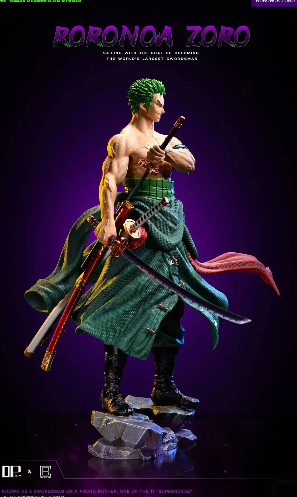 POPMAX Scale Roronoa Zoro - ONE PIECE Resin Statue - OP-Crew Studio