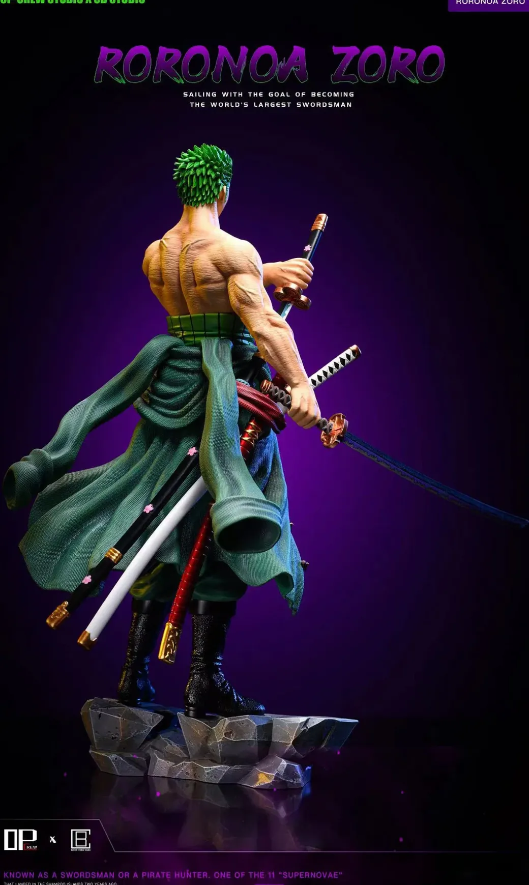 POPMAX Scale Roronoa Zoro - ONE PIECE Resin Statue - OP-Crew Studio