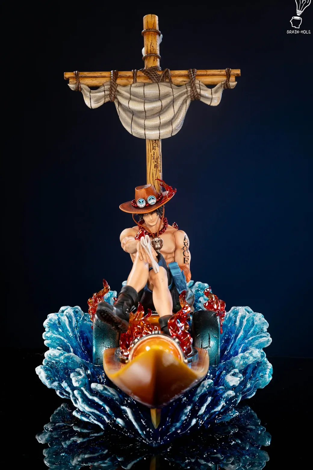 Portgas D. Ace Using Striker - ONE PIECE Resin Statue - Brain Hole Studio