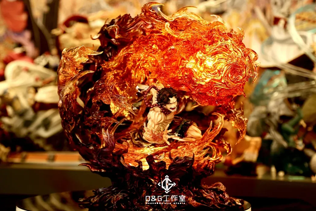 Portgas D. Ace with LED - ONE PIECE Resin Statue - QG Studio