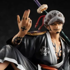 Portrait of Pirates Series Wano Country Trafalgar D. Water Law - ONE PIECE Official Statue - MegaHouse