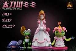 Princess Mimi Tachikawa, Princess Palmon, Gekomon & Otamamon - Digimon Resin Statue - MIMAN Studios