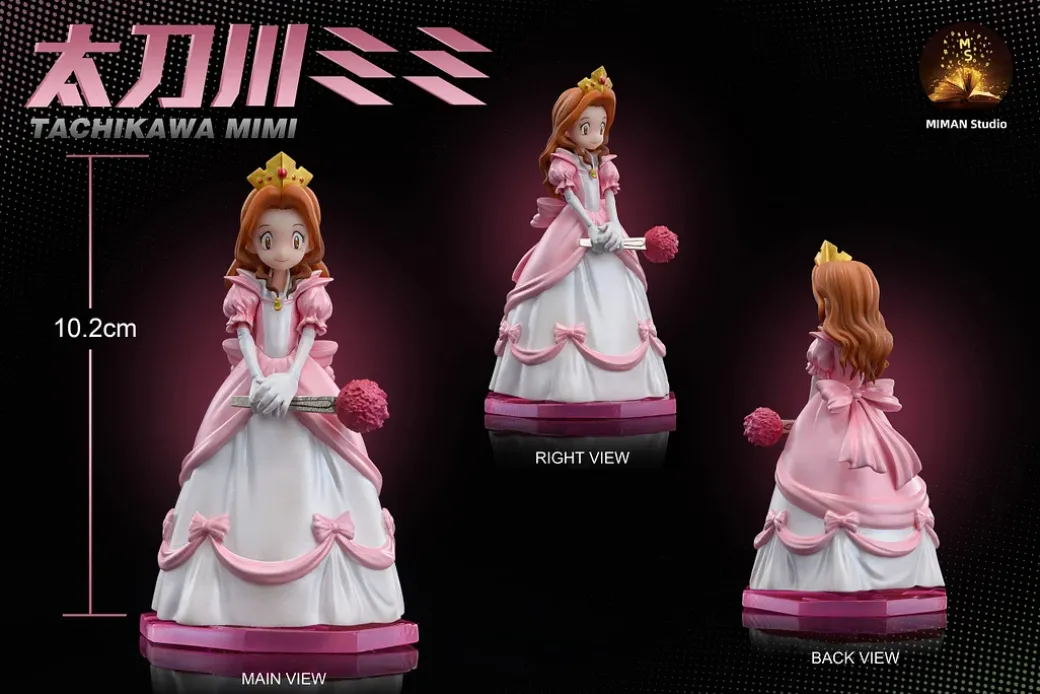 Princess Mimi Tachikawa, Princess Palmon, Gekomon & Otamamon - Digimon Resin Statue - MIMAN Studios