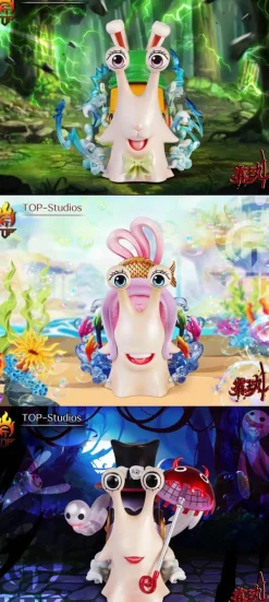 Princess Series DenDen Mushi of Carrot, Princess Shirahoshi & Perona - ONE PIECE Resin Statue - TOP-Studios