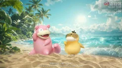 Psyduck & Slowpoke - Pokemon Statue - ZaoWuGuan Studio