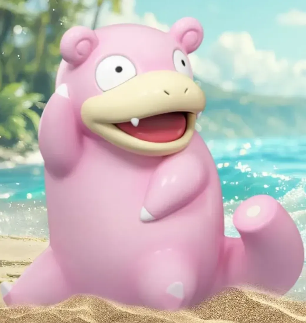 Psyduck & Slowpoke - Pokemon Statue - ZaoWuGuan Studio