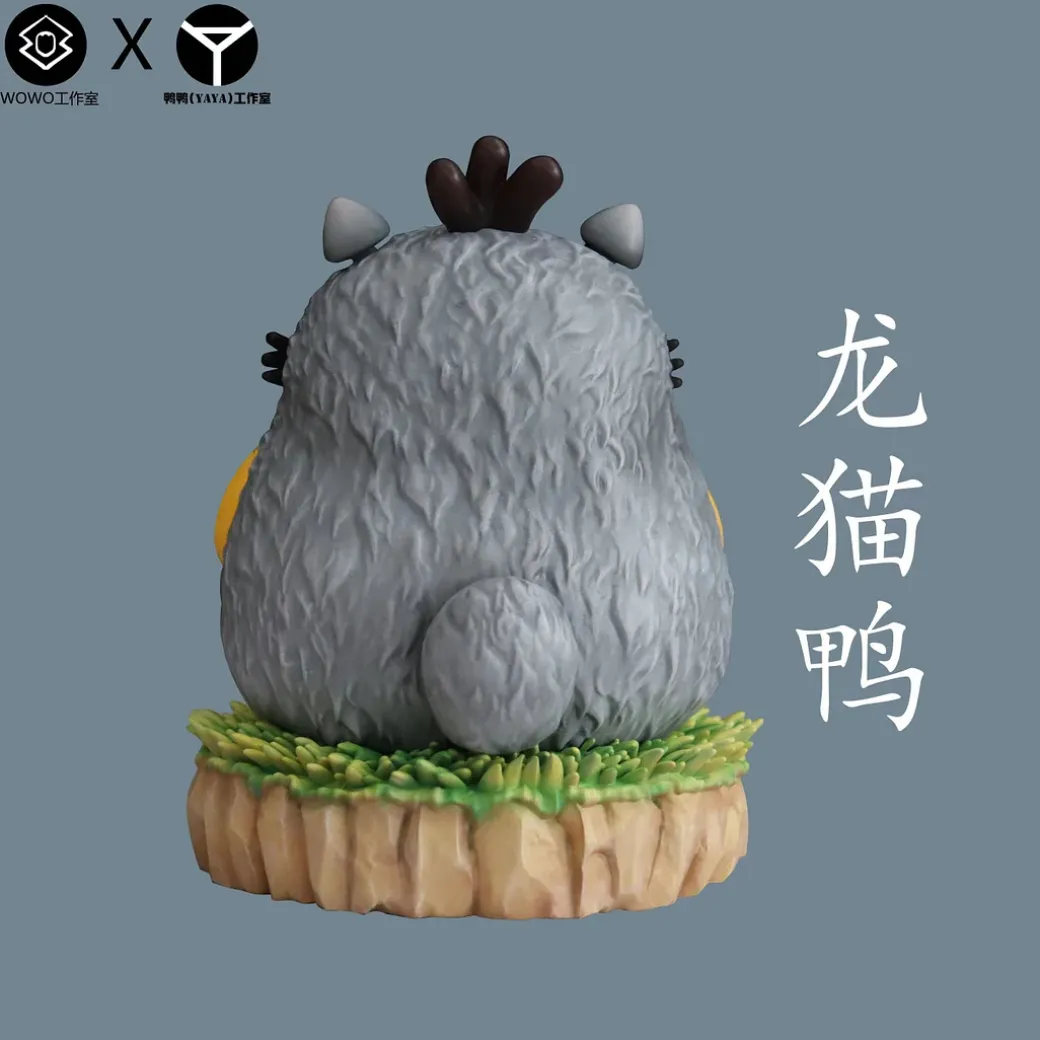 Psyduck Cosplay Totoro - Pokemon My Neighbor Totoro Resin Statue - WOWO Studios