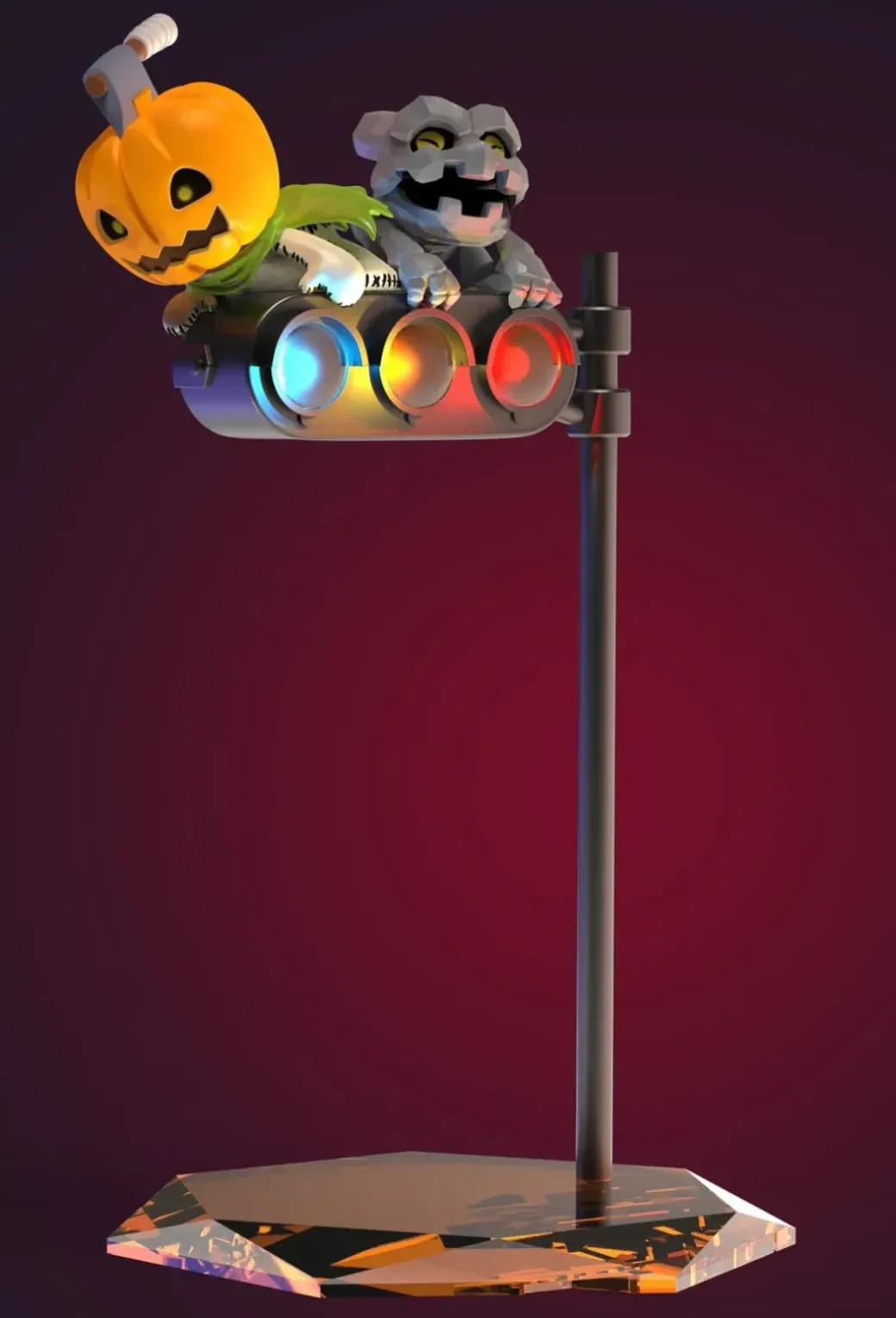 Pumpmon & Gottsumon - Digimon Statue - KOKO-Studio