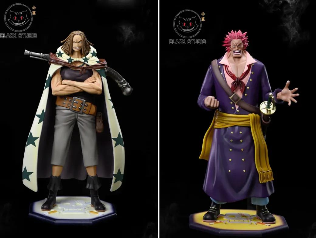 Red Hair Pirates Yasopp & Rockstar - ONE PIECE Resin Statue - Black Studios