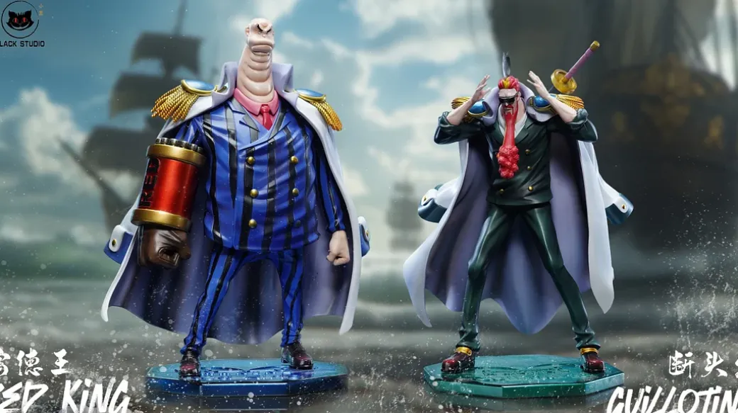 Red King & Guillotine - ONE PIECE Resin Statue - Black Studios