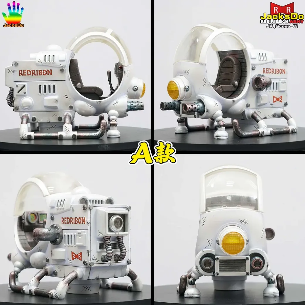 Red Ribbon Army helicopter with LED - Dragon Ball Resin Statue - JacksDo Studios