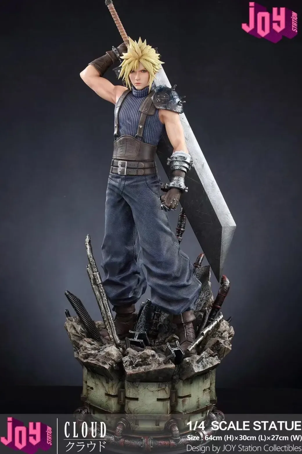 Remake Ver. Cloud Strife - (FF7) Final Fantasy VII Resin Statue - Joy Station Collection