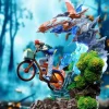 Riding Bike Ash Ketchum with LED - Pokemon Resin Statue - A.M. Sandsculpture Studios