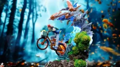 Riding Bike Ash Ketchum with LED - Pokemon Resin Statue - A.M. Sandsculpture Studios