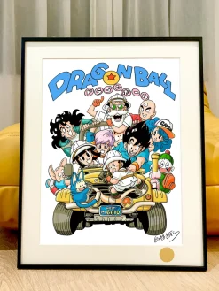 Riding Car Family Portrait Decoration Painting - Dragon Ball - Xingkong Studio