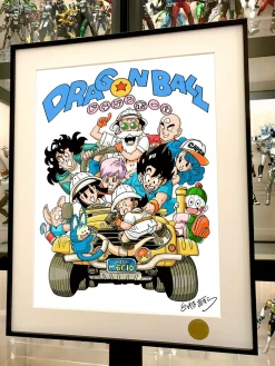 Riding Car Family Portrait Decoration Painting - Dragon Ball - Xingkong Studio