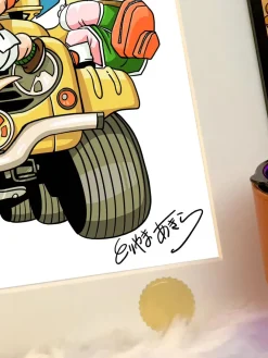Riding Car Family Portrait Decoration Painting - Dragon Ball - Xingkong Studio