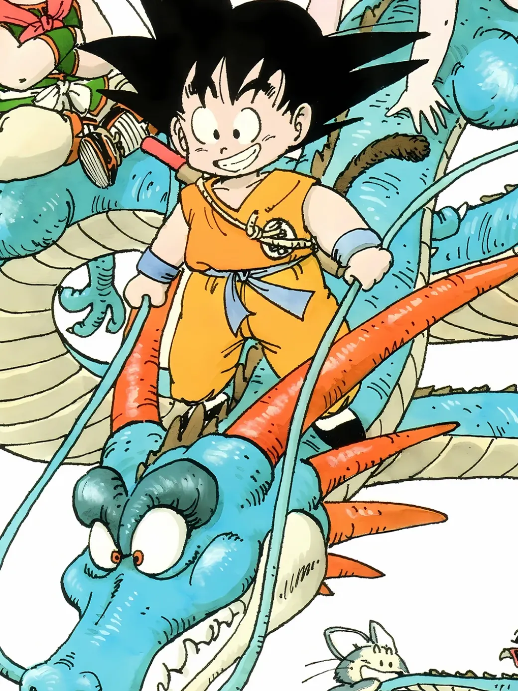 Riding Dragon Son Goku Decoration Painting - Dragon Ball - Xingkong Studio