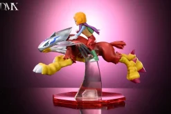 Riding Series Holsmon & Yolei Inoue & Submarimon & Cody Hida - Digimon Resin Statue - DMX Studios
