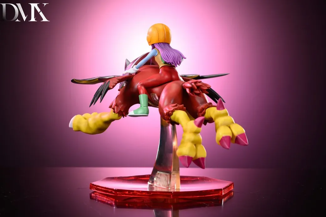 Riding Series Holsmon & Yolei Inoue & Submarimon & Cody Hida - Digimon Resin Statue - DMX Studios