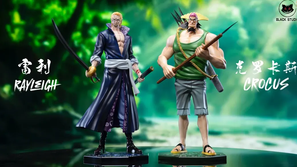 Roger Pirates Resonance Series 002 Silvers Rayleigh & Crocus - ONE PIECE Resin Statue - Black Studios