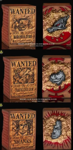 Roronoa Zoro & Trafalgar D. Water Law & Shanks Bounties Base - ONE PIECE Resin Statue - Super Bomb Studio