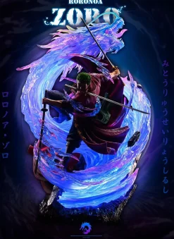 Roronoa Zoro with LED - ONE PIECE Resin Statue - Three Knives Studio