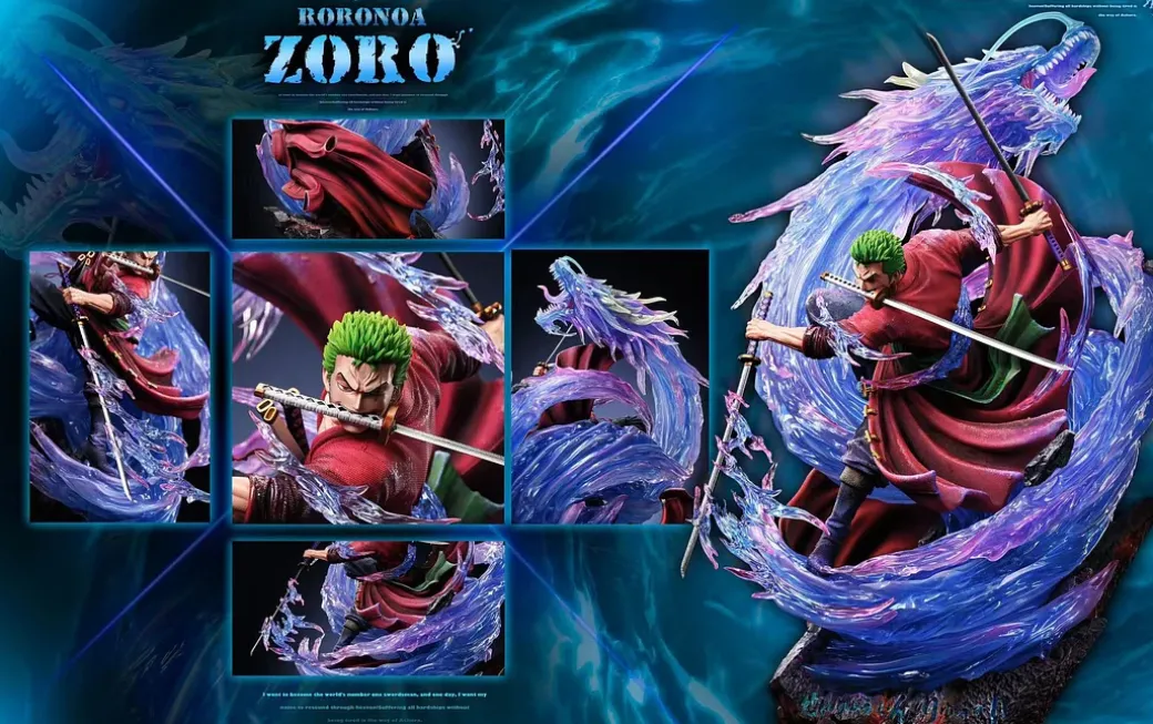 Roronoa Zoro with LED - ONE PIECE Resin Statue - Three Knives Studio