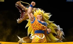 S+ & S- Scale Dragon Fist Super Saiyan 3 Son Goku with LED - Dragon Ball Resin Statue - Du-Studio