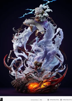 S- & S Scale Nika Monkey D. Luffy with LED - ONE PIECE Resin Statue - LAST SLEEP Studios