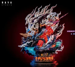 S- & S+ Scale Nika Monkey D. Luffy VS Beast Form Kaido with LED - ONE PIECE Resin Statue - DAYU Studios
