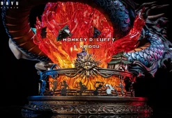 S- & S+ Scale Nika Monkey D. Luffy VS Beast Form Kaido with LED - ONE PIECE Resin Statue - DAYU Studios